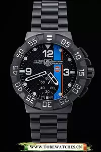 Tag Heuer Formula One Special Gulf Edition Black Dial And Blue Ion Plated Steinless Steel Bracelet En118810