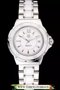 Tag Heuer Formula 1 White Ceramic Bezel White Dial En59562
