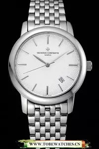 Vacheron Constantin Patrimony Silver Dial Stainless Steel Case And Bracelet En120862
