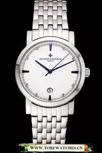 Vacheron Constantin Fine White Dial Stainless Steel Case And Bracelet En122783