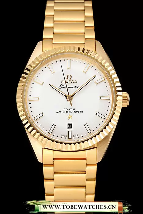 Omega Globemaster White Diak Gold Case And Bracelet En122459