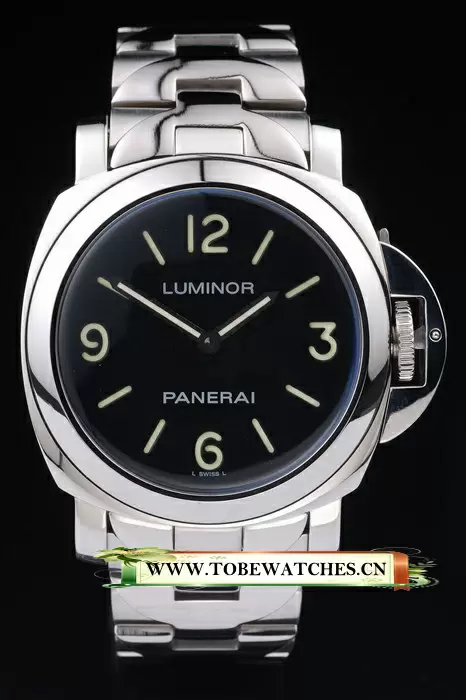 Panerai Luminor Black Dial Stainless Steel Case Bracelet En10721