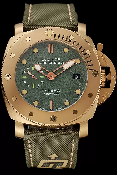 Panerai Luminor Submersible 1950 3 Days Green Dial Green Bracelet En124468