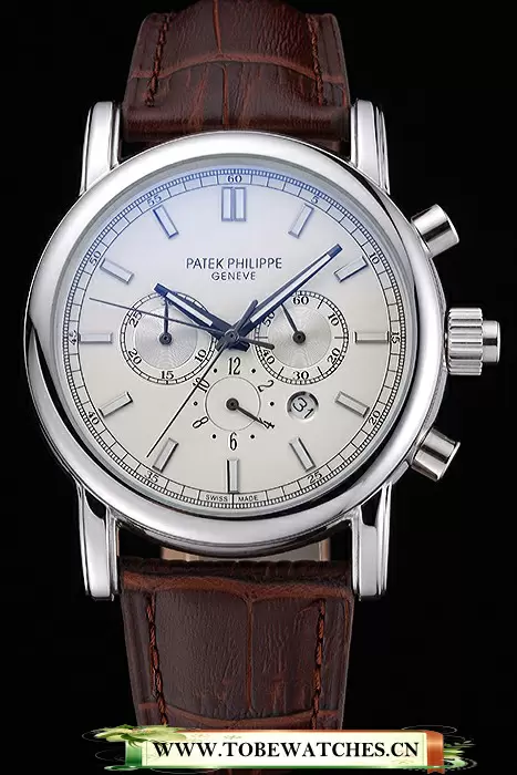 Patek Philippe Grand Complications Perpetual Calendar Stainless Steel Case White Dial Silver Chronograph En118786