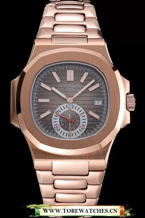 Patek Philippe Nautilus Gray Dial Rose Gold Case And Bracelet En121974