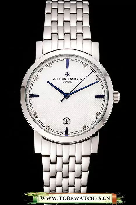 Vacheron Constantin Fine White Dial Stainless Steel Case And Bracelet En122783