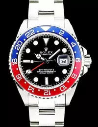 Swiss Rolex Gmt Master Ii Blue Red Black Ceramic Bezel Dial Watch Brands Rol3601