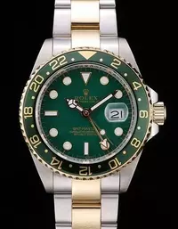 Swiss Rolex Gmt Master Ii Green Ceramic Bezel Green Dial Tachymeter Watch Brands Rol3834