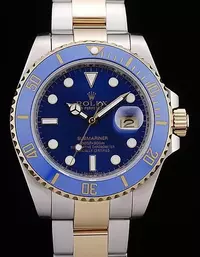 Swiss Rolex Submariner Blue Dial Blue Tachymeter Watch Brands Rol3846