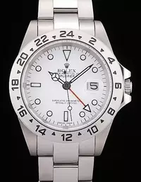 Swiss Rolex Explorer Stainless Steel White Dial Tachymeter Watch Brands Rol3827