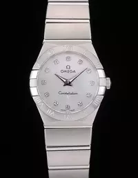 Swiss Swiss Lady Omega Constellation Stainless Steel Bracelet Silver Dial Watch Brands Ome4097