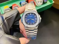 Swiss Patek Philippe Nautilus Blue Dial With Diamond Case Pph20897