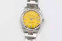 Swiss Rolex Oyster Perpetual Yellow Dial Stainless Steel Case And Bracelet Rol20797