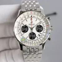 Swiss Breitling Navitimer White Dial Stainless Steel Bracelet Bre20882