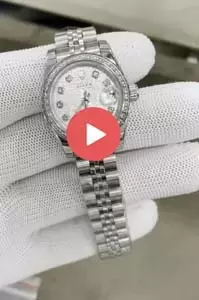 Rolex Datejust Automatic Diamond Bezel And Markers With White Dial