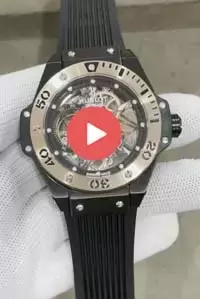 Hublot Geneve Big Bang Automatic Watch With Rubber Strap